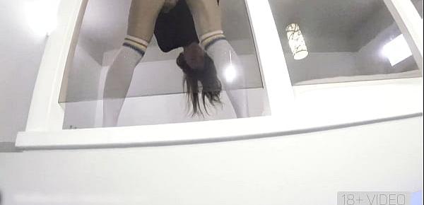  TEEN FUCKED HARD ON THE STAIRS